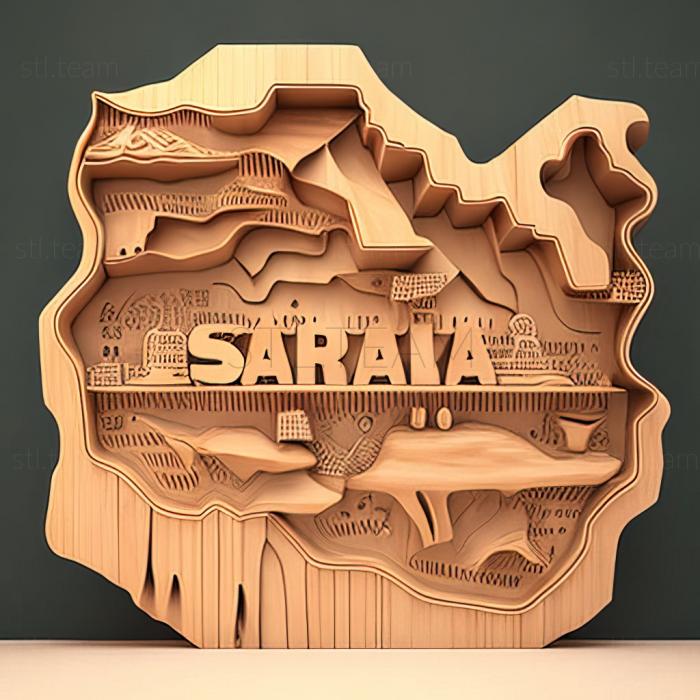 3D модель Західна Сахара Див. Сахарська Арабська Демократична Республіка li (STL)